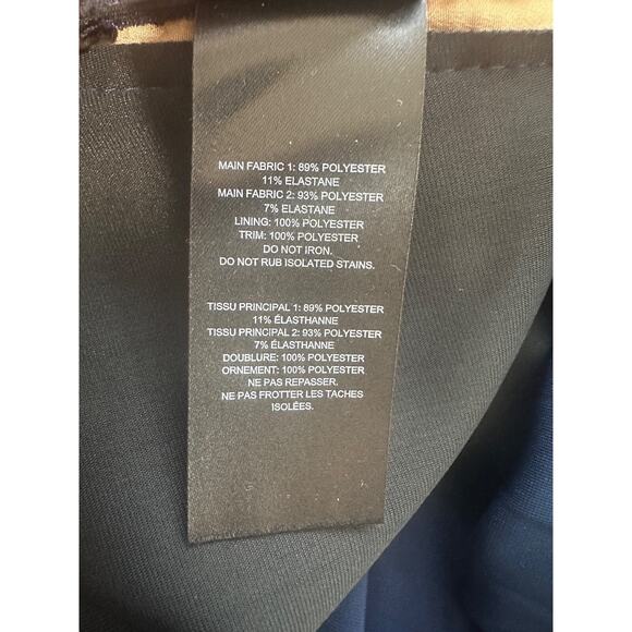 Self-Portrait Womens Dress Size 4 Velour Whimsical Fairy Renaissance Blue Midi - Picture 10 of 14